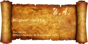 Wigner Arita névjegykártya